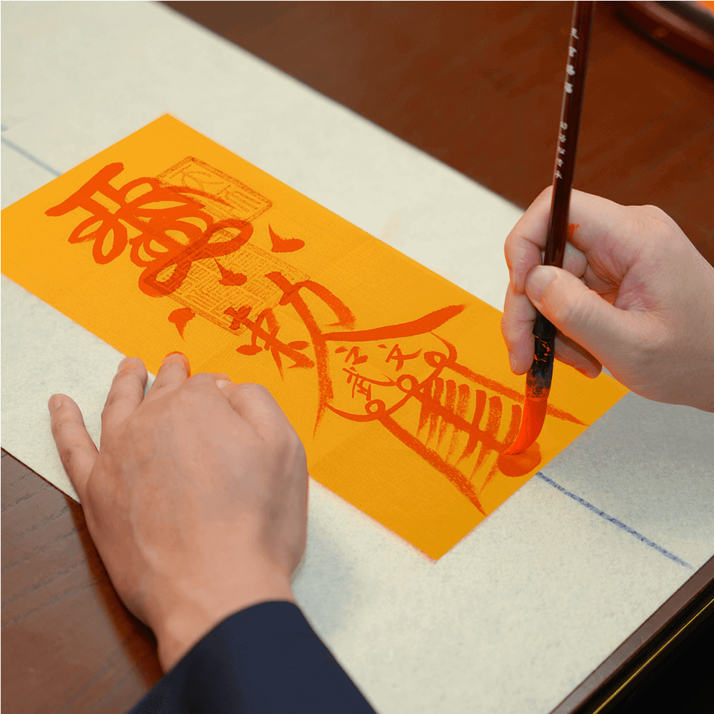 Ritual Crafting of Career Advancement Talisman - Hand-Drawn Energy Symbol on Fabric