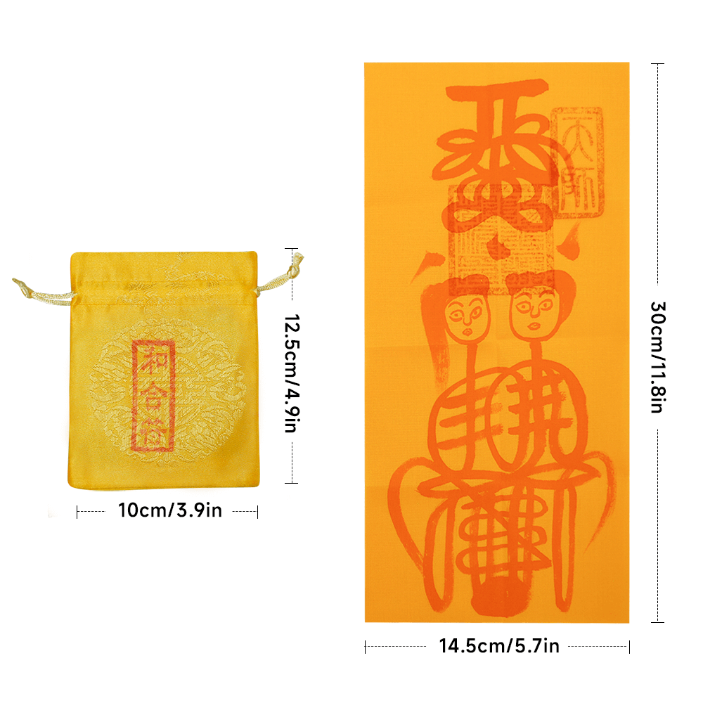Marriage Harmony Talisman size reference, designed for easy portability to promote daily relationship balance.