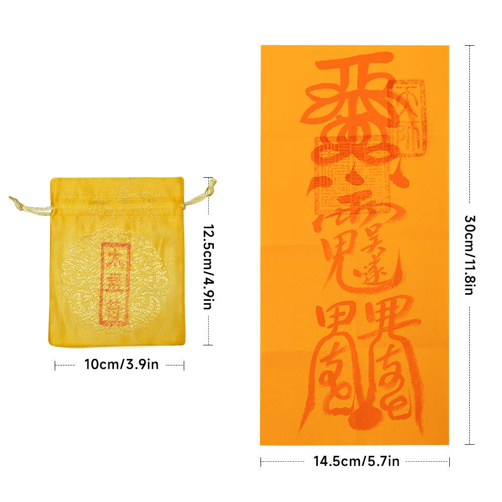 Taisui Talisman size reference, optimized for discreet carry to deflect negative influences daily.
