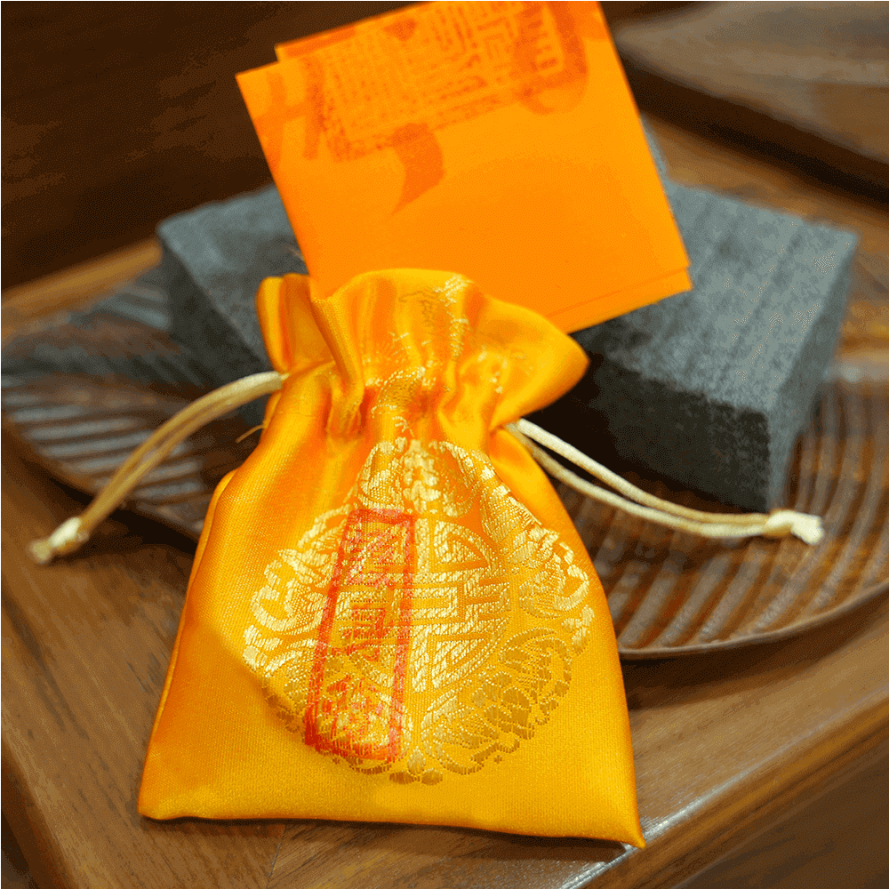 Protection talisman cloth against wall, home security placement example