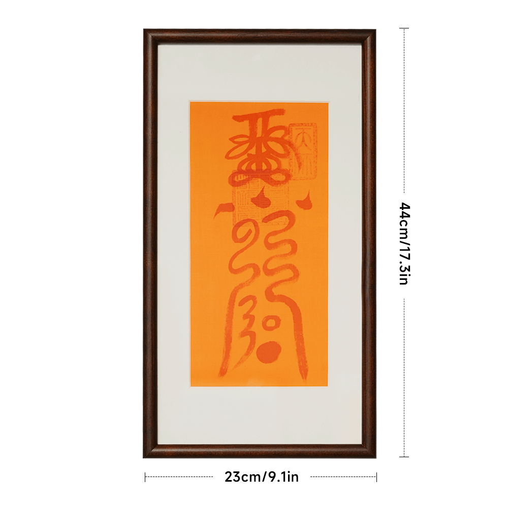 Placement guide for framed Luck Transformation Talisman cloth, optimizing fortune shift positioning.