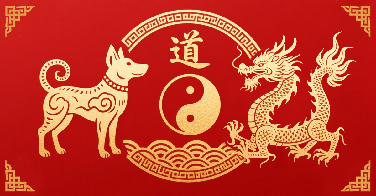 Dog And Dragon Compatibility Taoaura Talisman - Daoist-Blessed Chinese Zodiac For Ambition And Loyalty