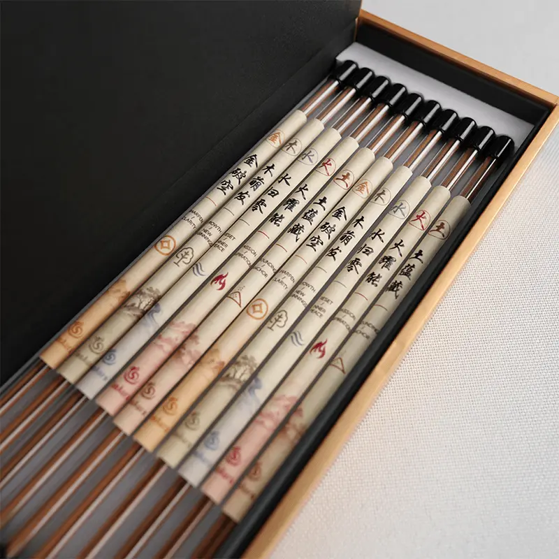 Inside view of the luxury incense packaging.