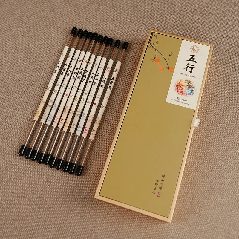 Five Elements incense box and tubes.